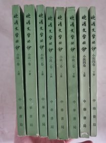 晚清文学丛钞 一二三四卷上下（全8册）