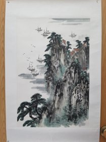 山东著名女画家国家一级美术师弭金冬山水画精品