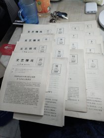 文艺情况1981年1-20期(差8、11、12，共17本合售）