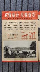 农业靠大寨精神-全国大寨式农业典型展览挂图2张-农牧结合 以牧促农 贵州省威宁县