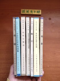 二十世纪外国文学丛书：蝇王、缩影、侏儒、喧哗与骚动、菲茨杰拉德小说选、曼斯菲尔德短篇小说选、一个青年艺术家的画像（七册合售，书口黄斑较多，内页无阅，品相如图，价包快递）