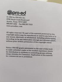 GROUP ACTIVITIES for COUNSELORS辅导员小组活动