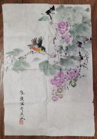 陈捷花鸟画