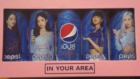 女子偶像组合 Blackpink联名泰国 百事可乐Lisa Rose Jisoo Jennie 纪念罐 蓝罐 套装 现货
