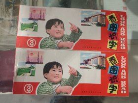 七十年代末期看图识字两本，没有出版日期，里边都是图片，时代印迹明显，图案特别漂亮，