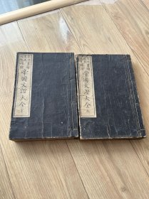 帝国文证大全 明治十一年1878年 木刻线装2特厚册册全 尺寸22.7*15.3 厘米