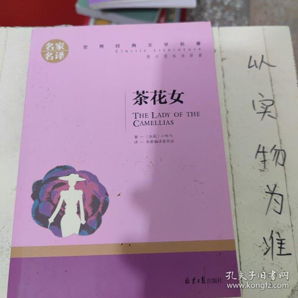 茶花女 中小学生课外阅读书籍世界经典文学名著青少年儿童文学读物故事书名家名译原汁原味读原著