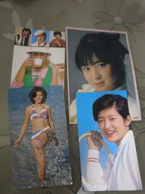 80.90年代明星歌词卡4张合售