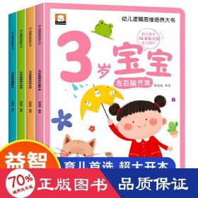 幼儿逻辑思维培养大书全4册3岁宝宝左右脑开发智力问答应知应会睡前30分益智启蒙早教多元智能培养游戏书亲子共读