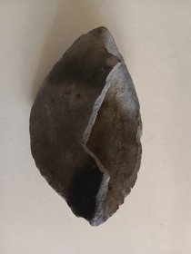 黑陶制香插 背面有缺损 长11.8