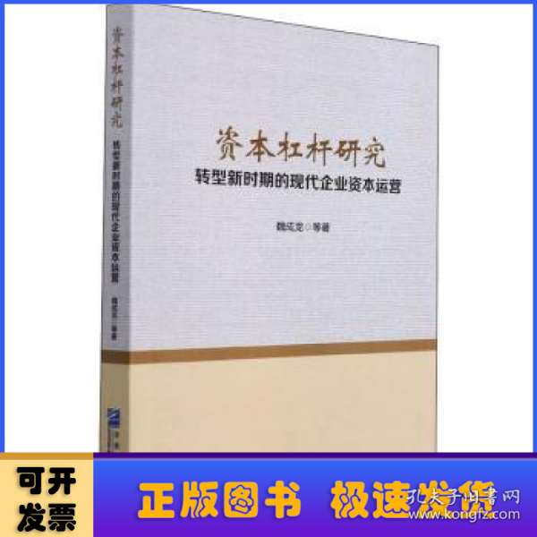 资本杠杆研究——转型新时期的现代企业资本运营