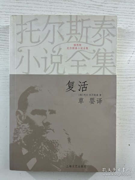 复活 （插图版）托尔斯泰小说全集（草婴译）正版如图、内页干净