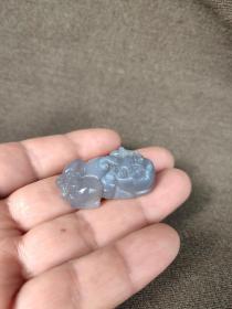 紫玛瑙貔貅挂件。