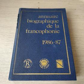 annuaire biographique de la francophonie 1986-87