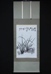 李德才 字大石 兰花图 “行看江南春草绿” 国画 兰花 包真 2007年中拍国际 约4平尺拍卖价110万