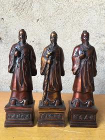 旧藏 神医铜像（张仲景、孙思邈、扁鹊、）
重8.2斤