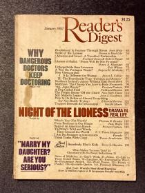 Reader’s Digest 读者文摘 美国原版 1982年1月