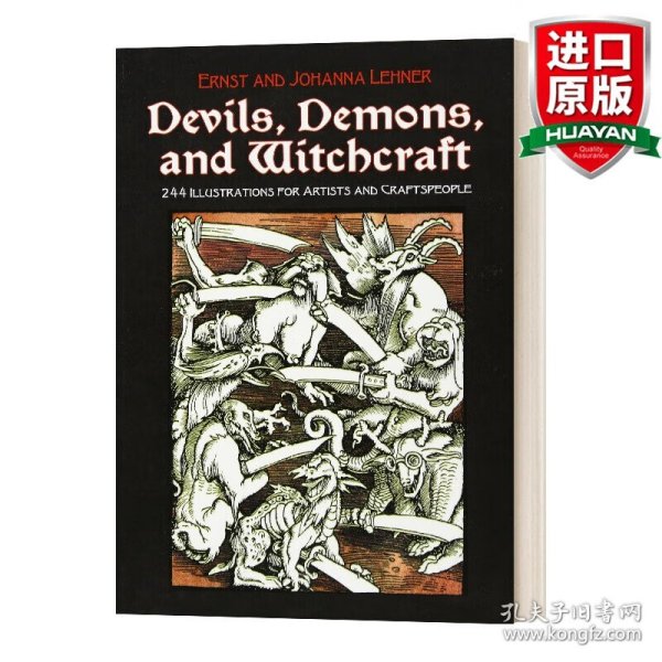 英文原版 Devils, Demons, and Witchcraft 魔鬼、恶魔和巫术插图集 英文版 进口英语原版书籍