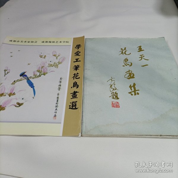 王天一花鸟画集【受潮水印】、学爱工笔花鸟画选【秦学爱】