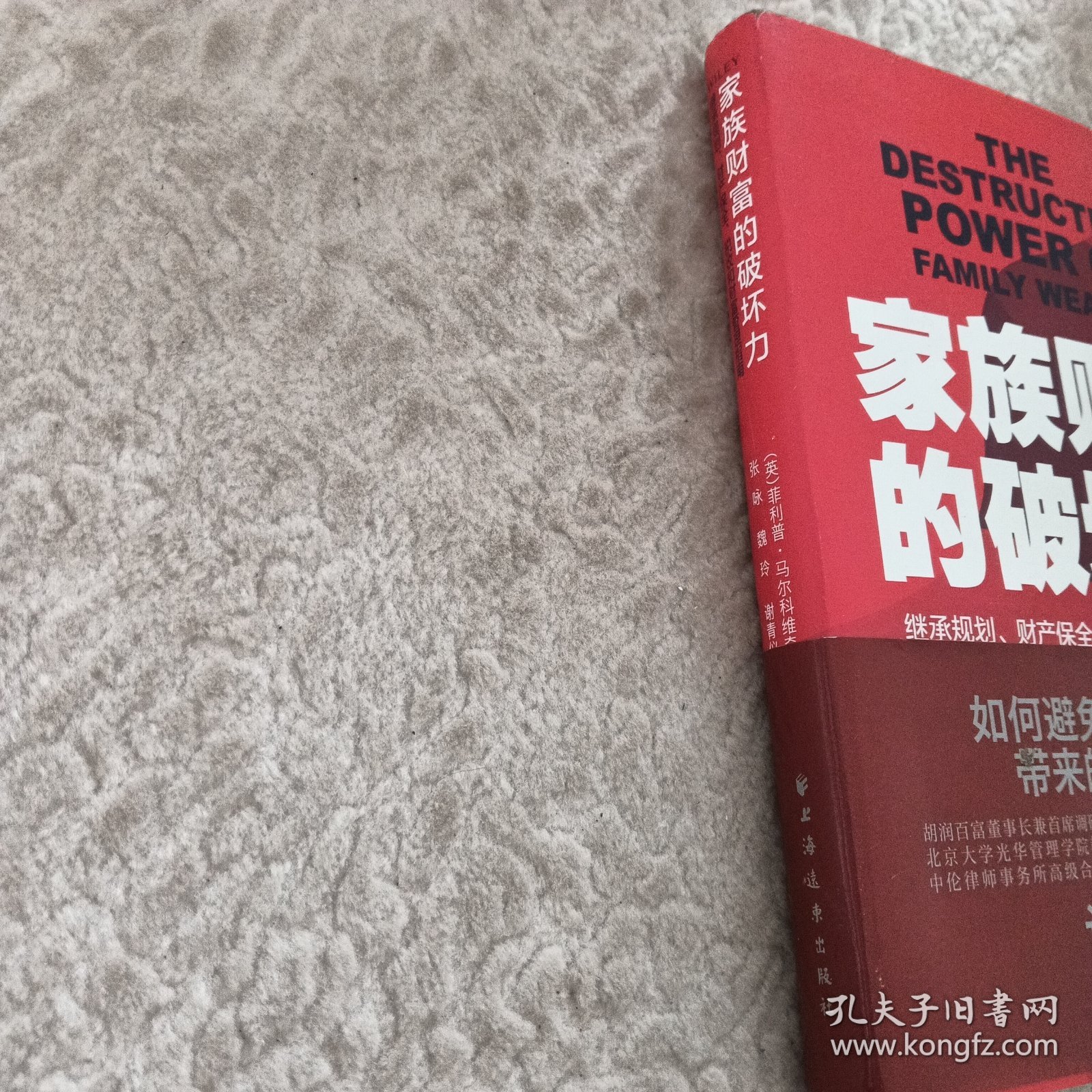 家族财富的破坏力——继承规划、财产保全、税收和财富管理指南