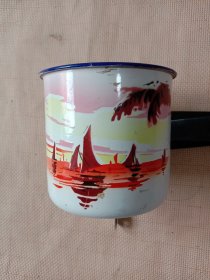 沈阳市搪瓷厂:建设牌 红帆船图案( 茶缸)