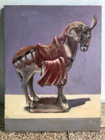 中国高级传统工艺师，江西省高级工艺美术师于龙绘油画（作品保真，规格39*51）