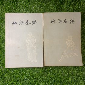 水浒全传 上中下（全缺下册）2本合售 1975年一版一印 插图精美 可配本