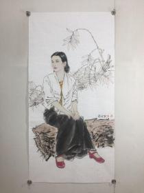 王根生， 仕女图  ，方楚雄 天鹅 鸽子， 李蒸蒸 老虎 牛，方楚雄，陈政明，邓子芳，刘宝纯
实物拍摄，品相如图，纯手绘。手机自然拍摄，无修图，保证与原图相符合