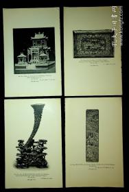 1924年《中国艺术》（Chinese Art）中的照片散页48张，各类古玩（单面，背面白页）[N1665+151]