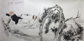 郭则潭（当代潜力画家）尺寸：68x136cm 展览作品