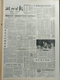 湖北日报1988年3月20日：【记武汉防汛指挥金石龙；武当玄岳门及其建筑法；】~（版面齐全，放心购买）。