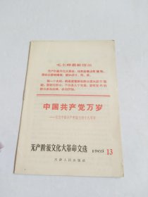 产阶级文化 革命文选 1969 13