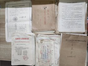 八九十年代村委会资料一堆 (泉州莆田东峤镇、百庄村、许厝村、百叶村等老资料)