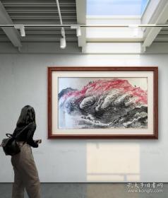 林玉森 画， 陕北高原，石鲁画风 六尺 可定做尺寸
华人画家 为人低调，云游世界各地采风  已福州