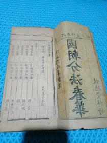 清嘉庆二年仲夏重镌《国朝分法春华》（长x宽13点3厘米x宽24点8厘米）