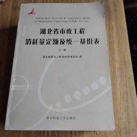 湖北省市政工程消耗量定额及统一基价表上中下册全套