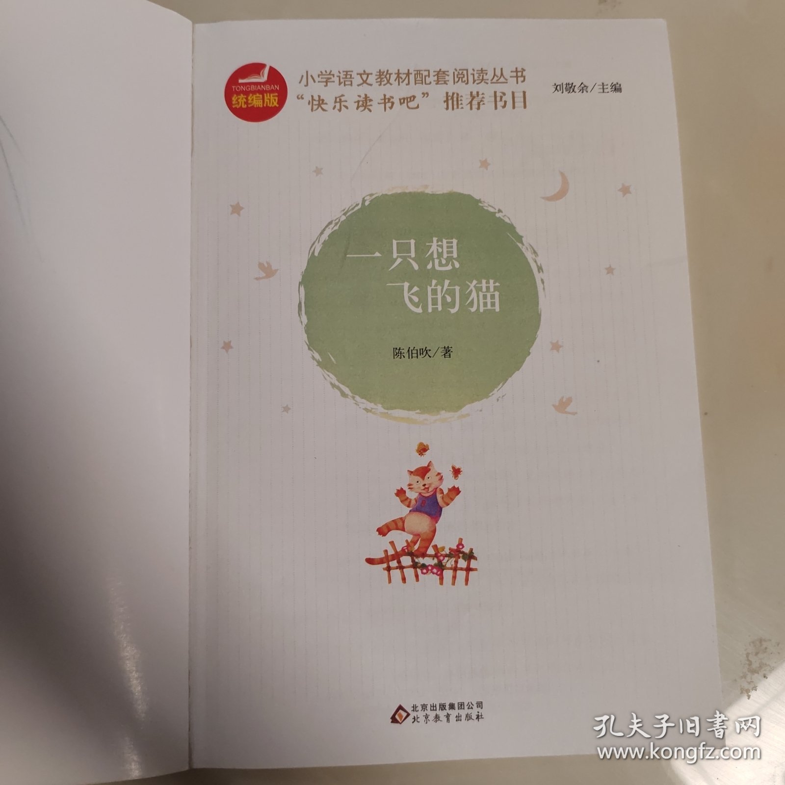 一只想飞的猫彩插注音版快乐读书吧二年级上册