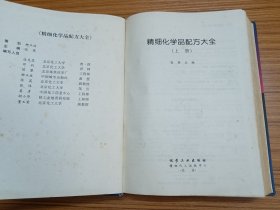 精细化学品配方大全 上册