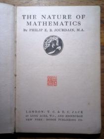 数学家 曾远荣教授 盖章用书 1913年出版《the Nature of Mathematics》