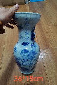 青花太师少师图大瓶