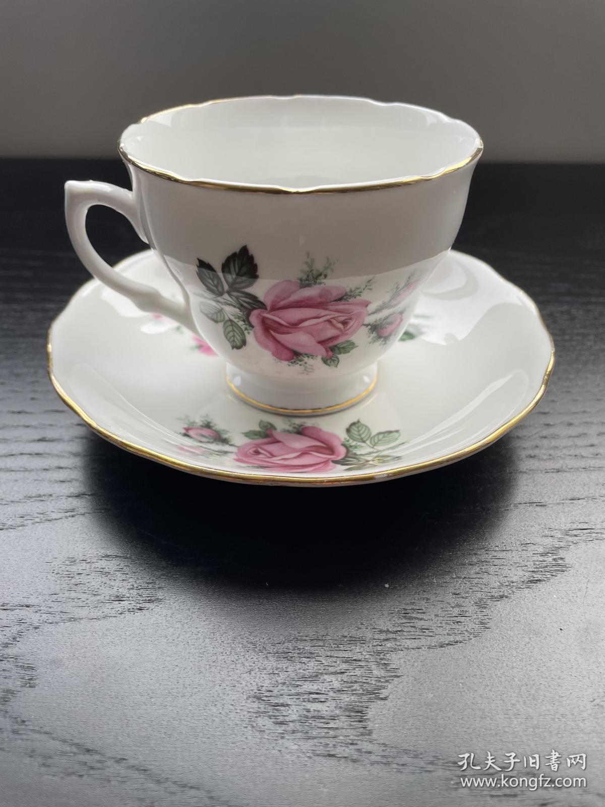 西洋欧洲茶杯咖啡杯碟子2件套 英国制Royal Vale Ridgway 骨瓷