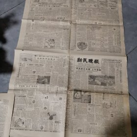 老报纸 新民晚报 1986年5月29日完好 1986年6月23日有剪掉部分 1986年6月20日有剪掉部分 三份合售