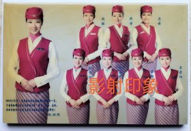 2013年广西航空公司空姐水晶木制摆台