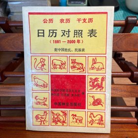 日历对照表（1881年一2000年）