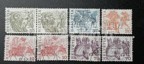 瑞士邮票，1977年 民俗节日庆祝活动 雕刻版邮票