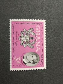 加纳 1959 菲利普亲王来访 1全，全新，原胶无贴。品相如图，满30包邮。