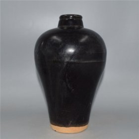 黑釉单色釉梅瓶