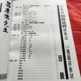 吕教授刮痧疏经健康法——300种祛病临床大辞典