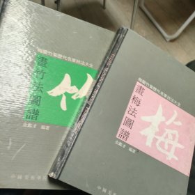 梅兰竹菊历代名家技法大全 画竹法图谱 画梅法图谱两本合售