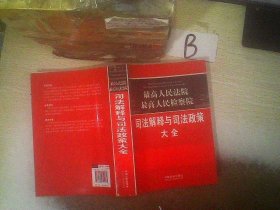 最高人民法院·最高人民检察院：司法解释与司法政策大全